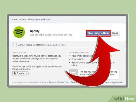 Imagen titulada Put Music on Facebook Step 13
