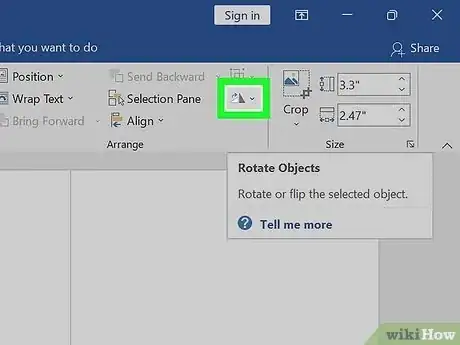 Imagen titulada Rotate Images in Microsoft Word Step 7