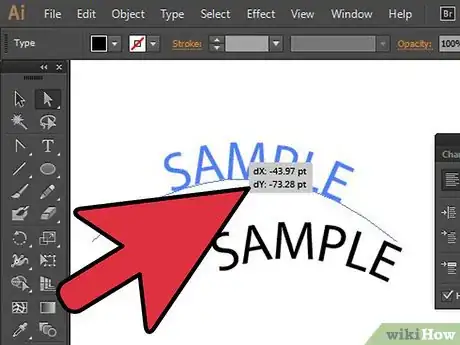 Imagen titulada Create Text on a Path in Adobe Illustrator Step 4