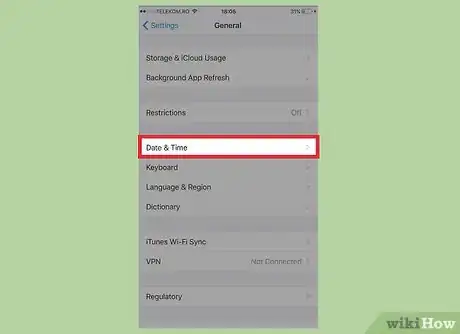 Imagen titulada Change Your Time Zone on an iPhone Step 3