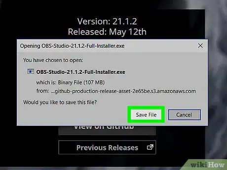 Imagen titulada Download Obs Studio on PC or Mac Step 3