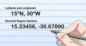 escribir la latitud y longitud