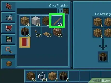 Imagen titulada Make a Fishing Rod in Minecraft Step 10