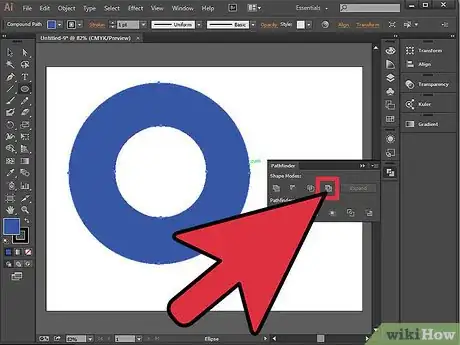 Imagen titulada Cut a Hole in an Object in Adobe Illustrator Step 9