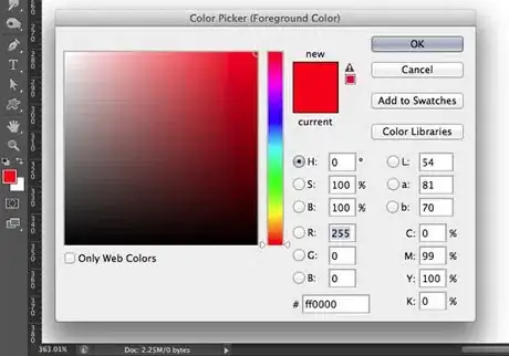 Imagen titulada Photoshop color picker