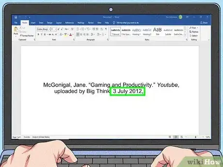 Imagen titulada Cite a YouTube Video in MLA Step 8