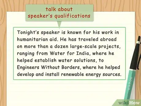 Imagen titulada Introduce a Guest Speaker Step 10