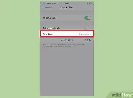 Imagen titulada Change Your Time Zone on an iPhone Step 5