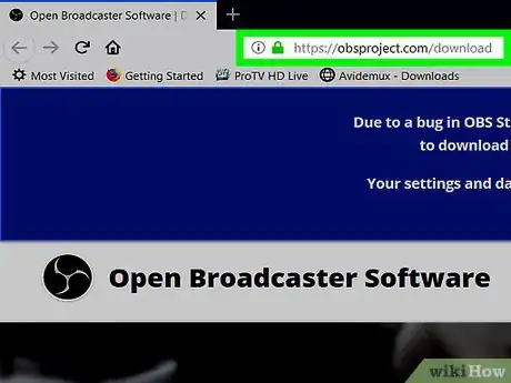 Imagen titulada Download Obs Studio on PC or Mac Step 1