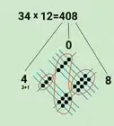 multiplicar usando el método de la línea