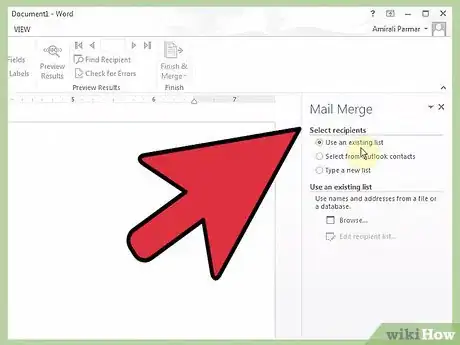 Imagen titulada Do a Mail Merge Step 1