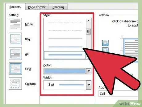 Imagen titulada Change the Colour of the Gridlines of a Table on Word Step 5