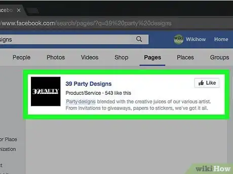 Imagen titulada Rate a Facebook Page Step 17