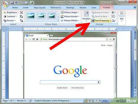 Imagen titulada Crop a Screenshot in Word 2010 Step 3
