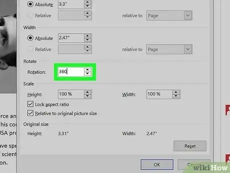 Imagen titulada Rotate Images in Microsoft Word Step 9