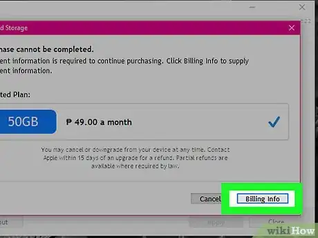 Imagen titulada Change Your iCloud Storage Plan Step 26