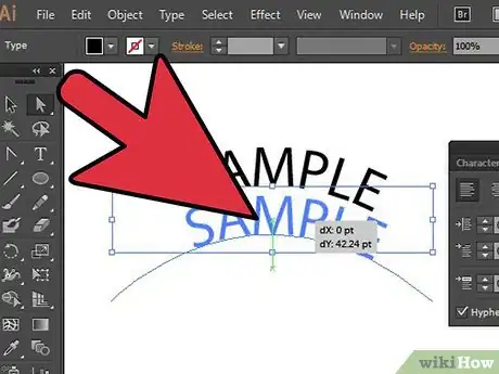 Imagen titulada Create Text on a Path in Adobe Illustrator Step 5
