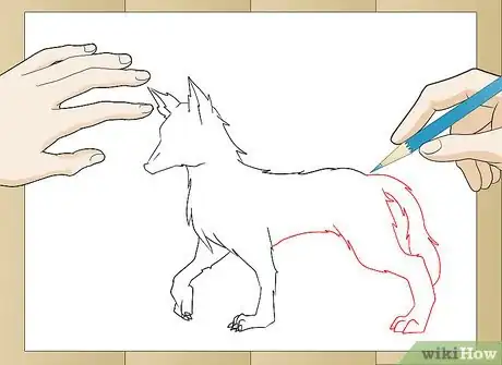 Imagen titulada Draw a Realistic Wolf Step 7
