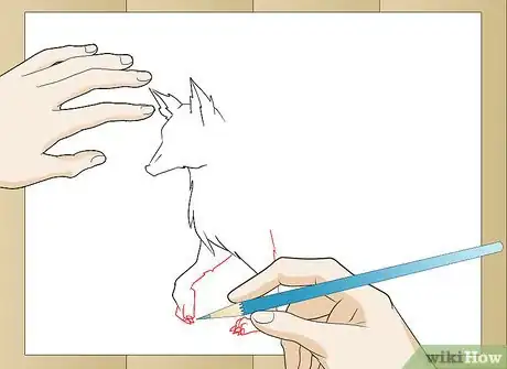 Imagen titulada Draw a Realistic Wolf Step 5