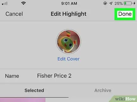 Imagen titulada Edit a Posted Instagram Story on iPhone or iPad Step 17