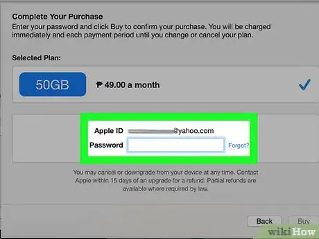 Imagen titulada Change Your iCloud Storage Plan Step 16