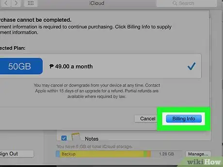 Imagen titulada Change Your iCloud Storage Plan Step 18