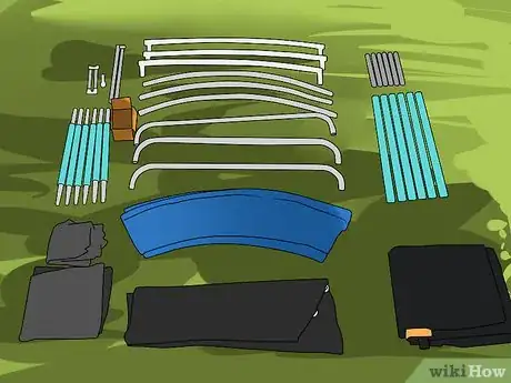 Imagen titulada Set up a Trampoline Step 2