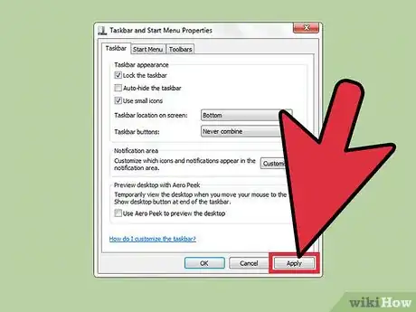 Imagen titulada Revert to the Classic Taskbar on Windows 7 Step 4
