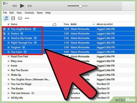 Imagen titulada Select Multiple Songs in iTunes Step 2