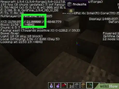 Imagen titulada Find Gold in Minecraft Step 3