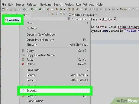 Imagen titulada Create an Executable File from Eclipse Step 3