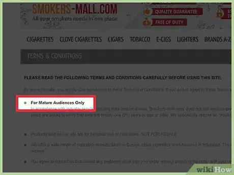 Imagen titulada Buy Cigarettes Online Quickly Step 9