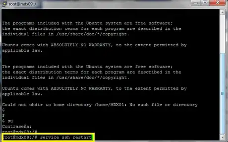 Imagen titulada Service ssh restart.png