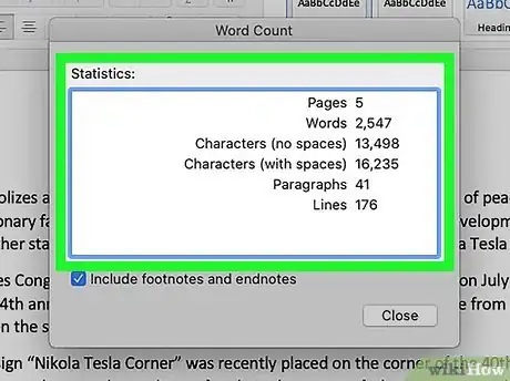 Imagen titulada Check a Word Count in Microsoft Word Step 6