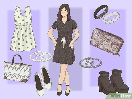 Imagen titulada Accessorize a Polka Dot Dress Step 1