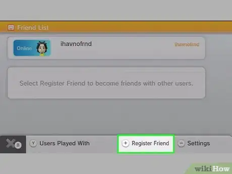 Imagen titulada Add Friends on Wii U Step 5