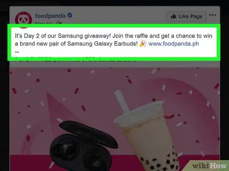 Imagen titulada Raffle on Facebook Step 8
