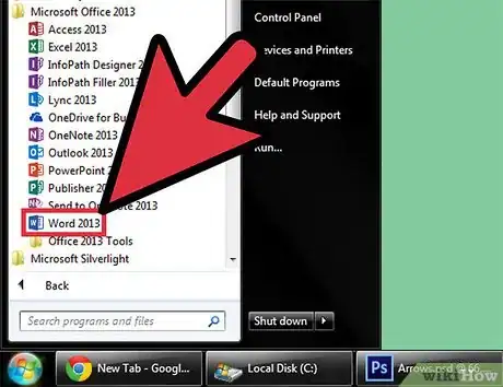 Imagen titulada Bend Words in MS Word Step 1