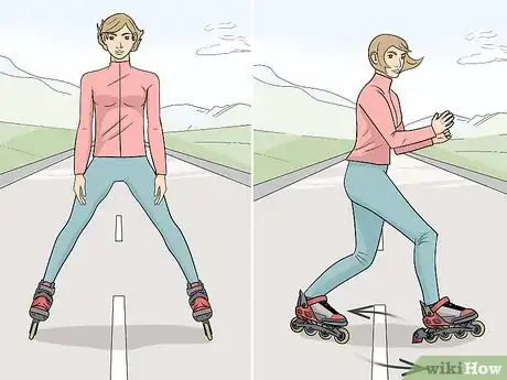 Imagen titulada Stop on Inline Skates Step 9