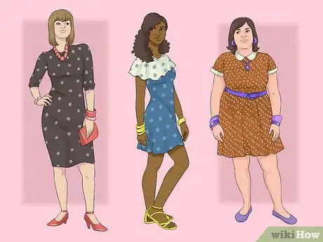 Imagen titulada Accessorize a Polka Dot Dress Step 2