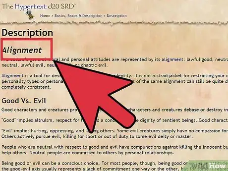 Imagen titulada Choose and Correctly Role Play Your Alignment in Dungeons and Dragons V3.5 Step 1