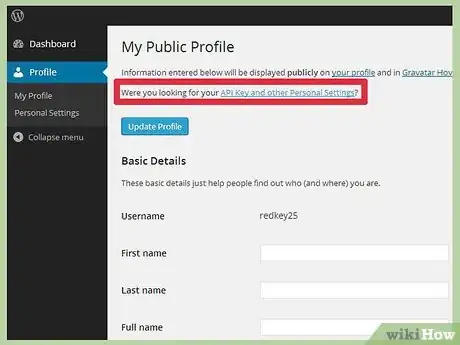 Imagen titulada Find Your WordPress API Key Step 7