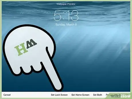 Imagen titulada Change the Lock Screen Background on an iPad Step 5