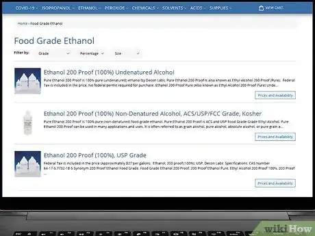 Imagen titulada Buy Ethanol Step 4