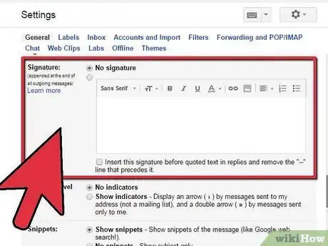 Imagen titulada Add a Signature to a Gmail Account Step 3
