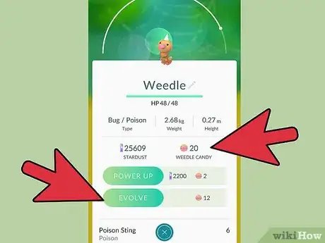 Imagen titulada Evolve Pokémon in Pokemon GO Step 1