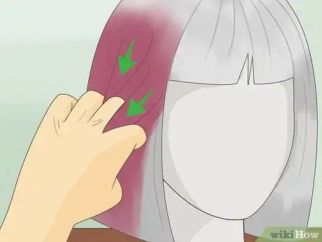 Imagen titulada Dye a Wig Using Acrylic Paint Step 12