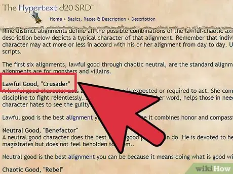 Imagen titulada Choose and Correctly Role Play Your Alignment in Dungeons and Dragons V3.5 Step 3
