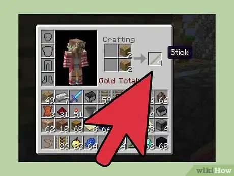 Imagen titulada Make a Torch in Minecraft Step 1