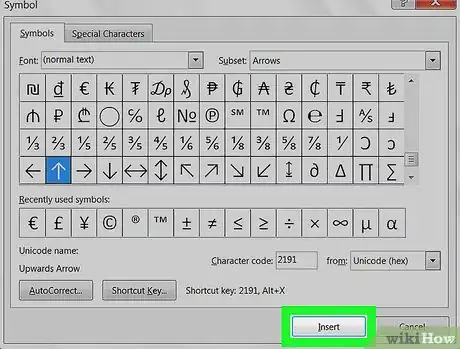 Imagen titulada Type an Arrow in Microsoft Word on PC or Mac Step 6